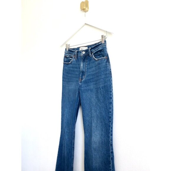 Abercrombie & Fitch The Vintage Flare High Rise Jean Blue Size 25/0 Long - Picture 12 of 16